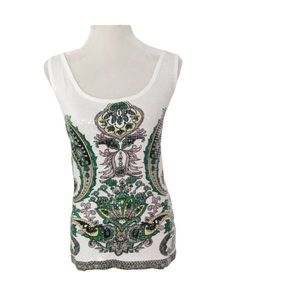 INC International Concepts Sequined Top Size Large